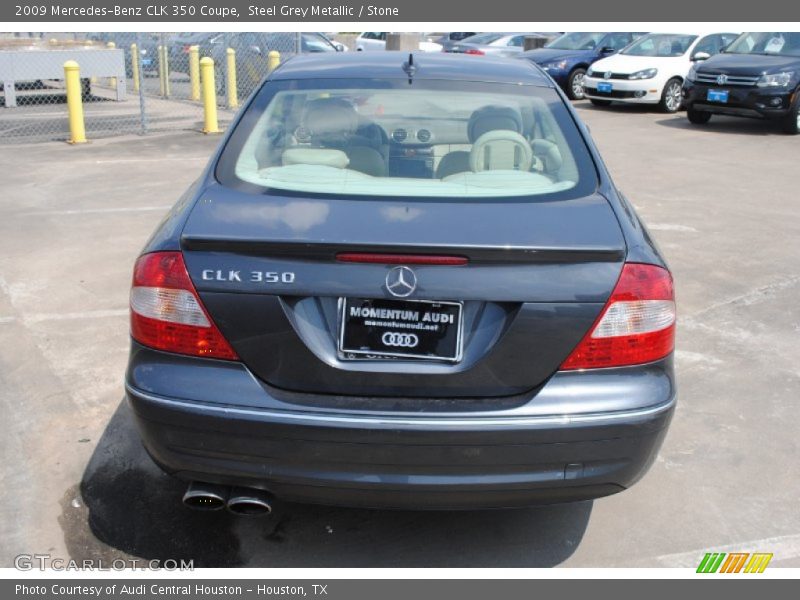 Steel Grey Metallic / Stone 2009 Mercedes-Benz CLK 350 Coupe