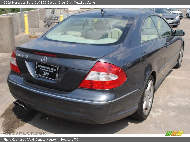 Steel Grey Metallic / Stone 2009 Mercedes-Benz CLK 350 Coupe
