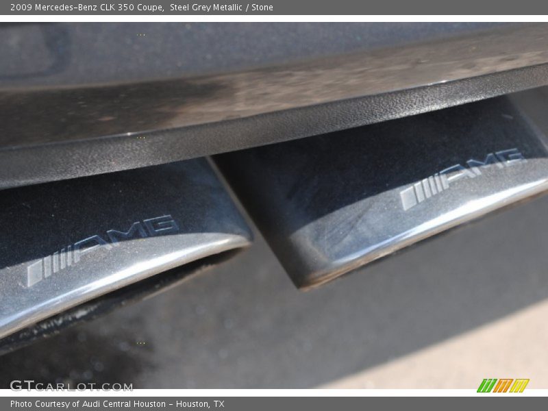 Steel Grey Metallic / Stone 2009 Mercedes-Benz CLK 350 Coupe