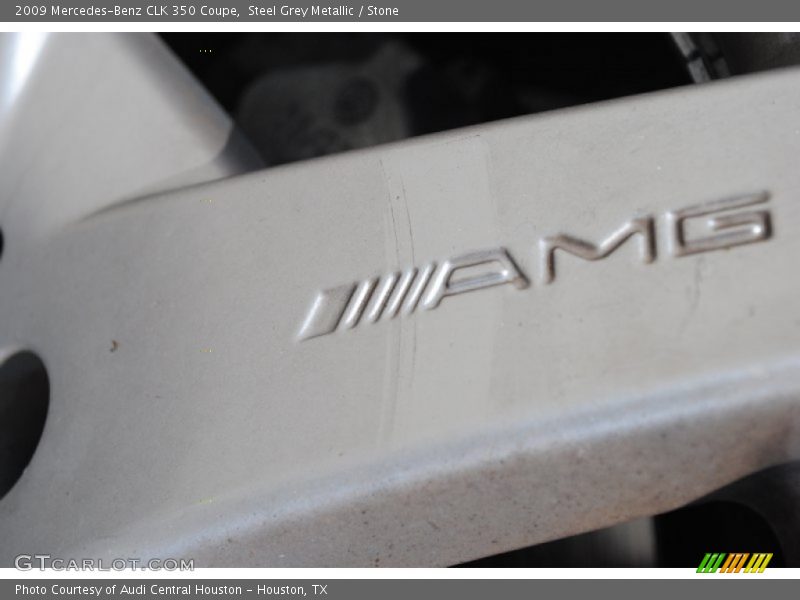 Steel Grey Metallic / Stone 2009 Mercedes-Benz CLK 350 Coupe