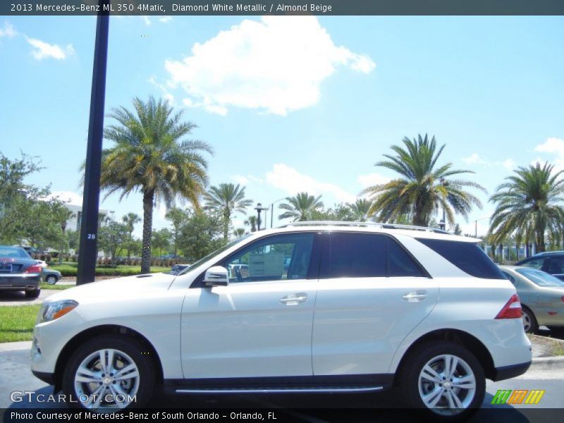 Diamond White Metallic / Almond Beige 2013 Mercedes-Benz ML 350 4Matic