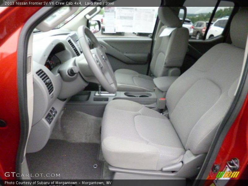 Lava Red / Steel 2013 Nissan Frontier SV V6 Crew Cab 4x4