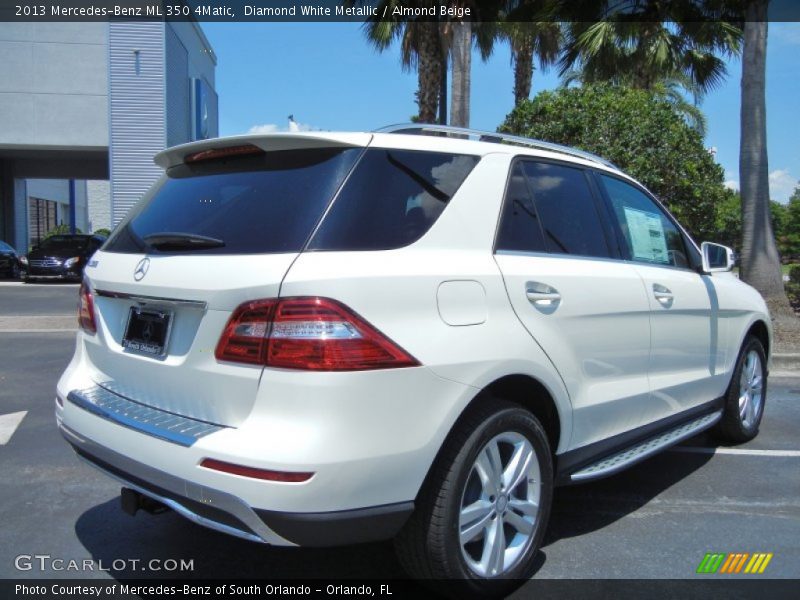Diamond White Metallic / Almond Beige 2013 Mercedes-Benz ML 350 4Matic