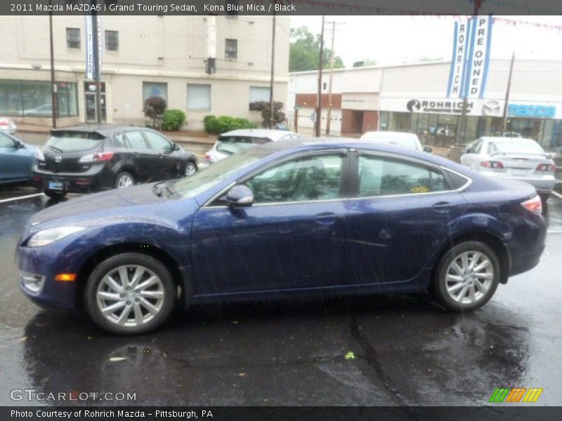 Kona Blue Mica / Black 2011 Mazda MAZDA6 i Grand Touring Sedan