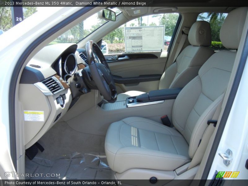 Diamond White Metallic / Almond Beige 2013 Mercedes-Benz ML 350 4Matic