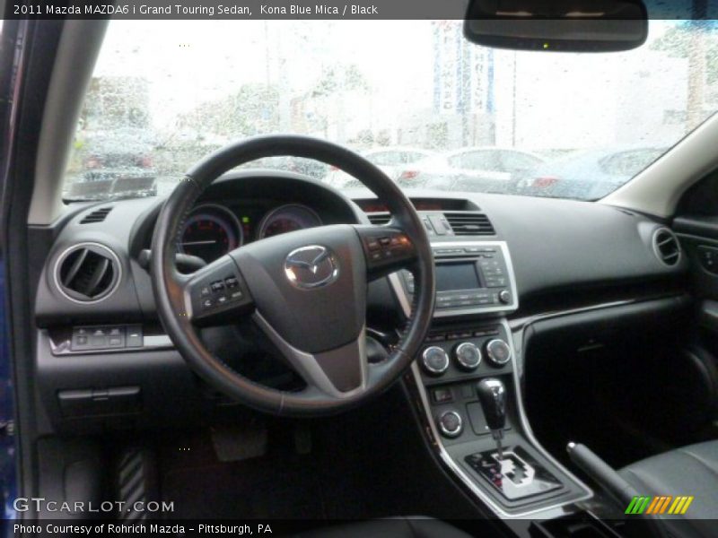 Kona Blue Mica / Black 2011 Mazda MAZDA6 i Grand Touring Sedan