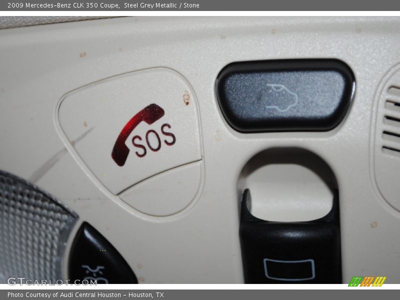 Steel Grey Metallic / Stone 2009 Mercedes-Benz CLK 350 Coupe