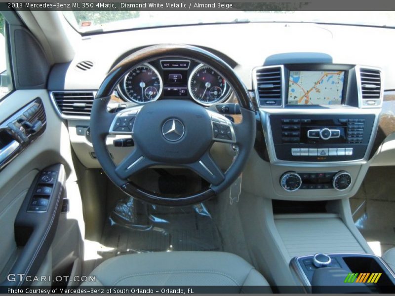 Diamond White Metallic / Almond Beige 2013 Mercedes-Benz ML 350 4Matic