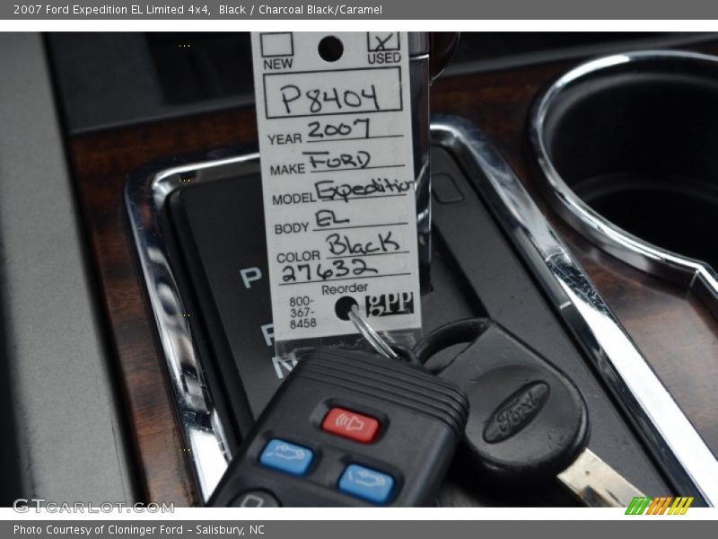 Black / Charcoal Black/Caramel 2007 Ford Expedition EL Limited 4x4