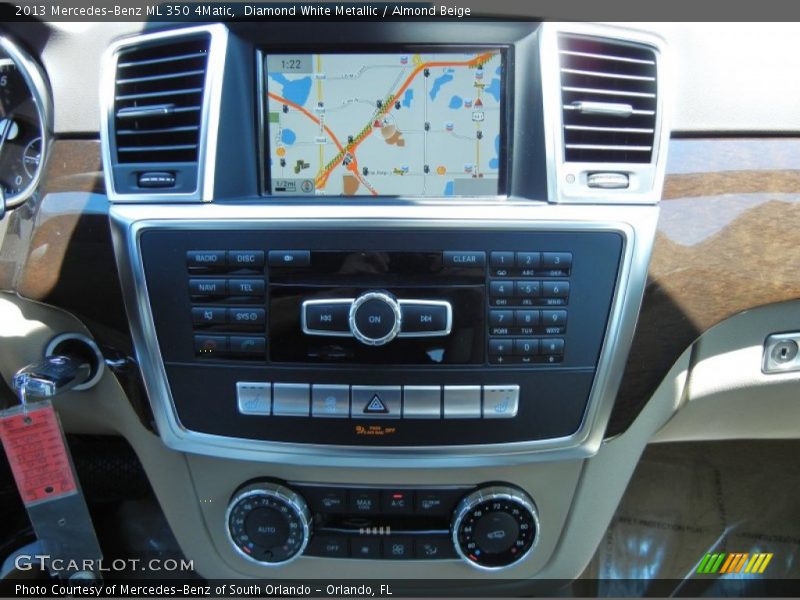 Diamond White Metallic / Almond Beige 2013 Mercedes-Benz ML 350 4Matic