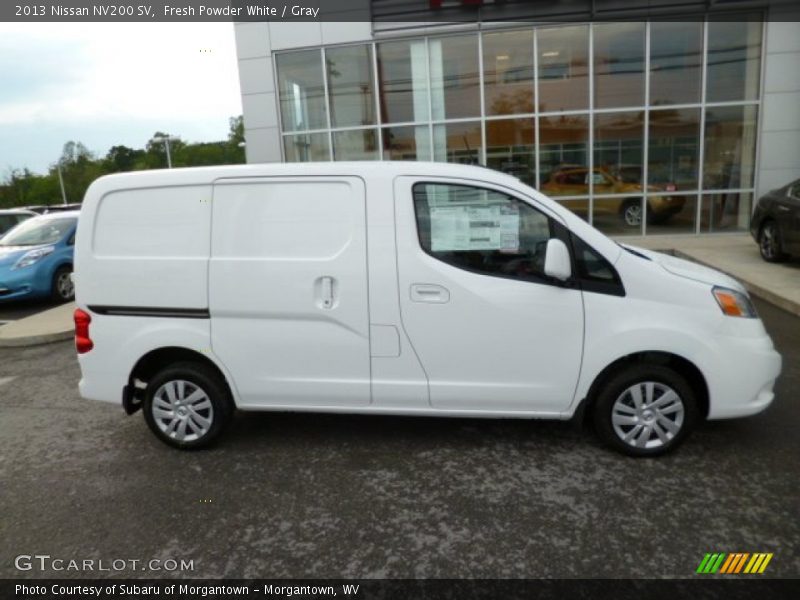 Fresh Powder White / Gray 2013 Nissan NV200 SV