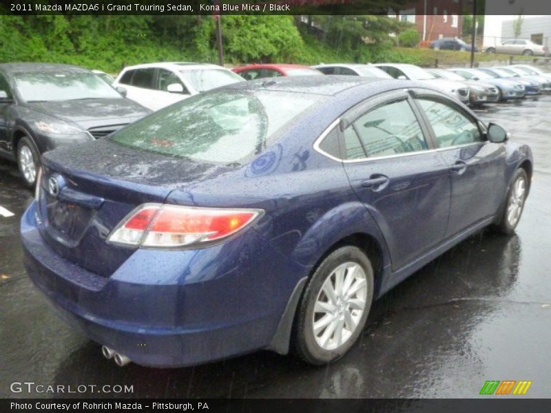 Kona Blue Mica / Black 2011 Mazda MAZDA6 i Grand Touring Sedan