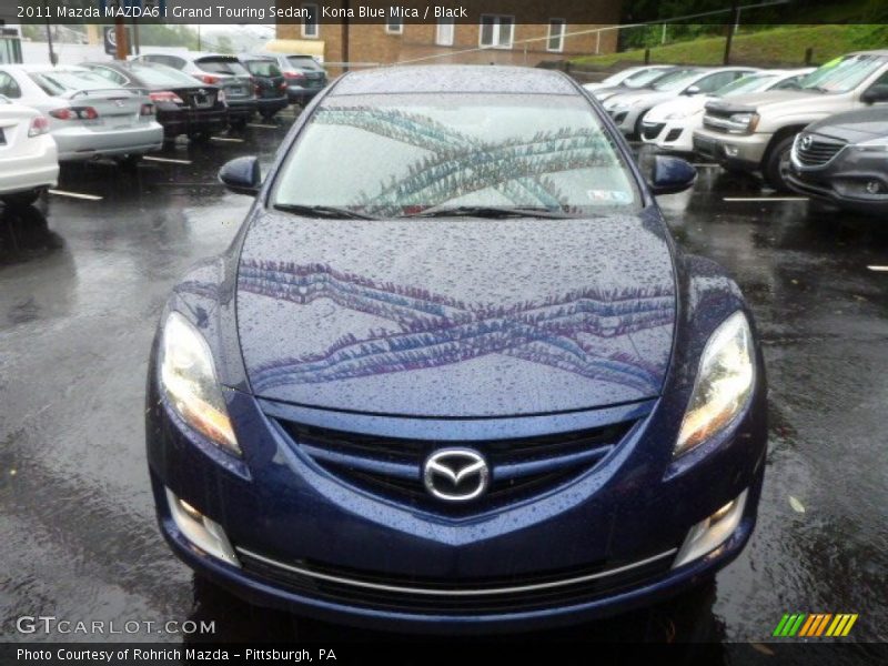Kona Blue Mica / Black 2011 Mazda MAZDA6 i Grand Touring Sedan