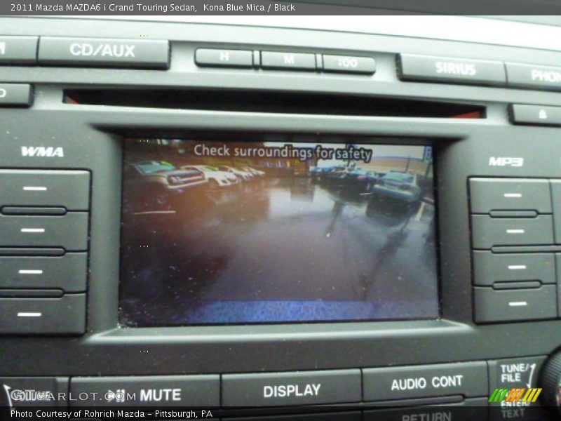 Kona Blue Mica / Black 2011 Mazda MAZDA6 i Grand Touring Sedan