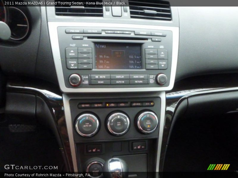 Kona Blue Mica / Black 2011 Mazda MAZDA6 i Grand Touring Sedan