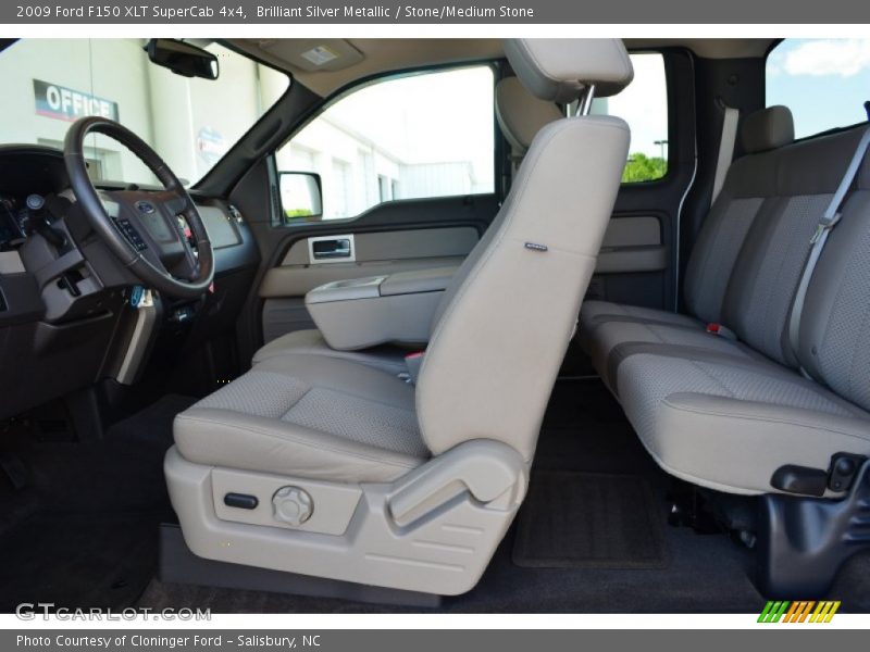 Brilliant Silver Metallic / Stone/Medium Stone 2009 Ford F150 XLT SuperCab 4x4