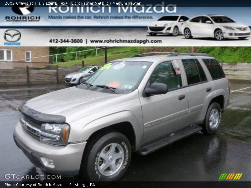 Light Pewter Metallic / Medium Pewter 2003 Chevrolet TrailBlazer LT 4x4