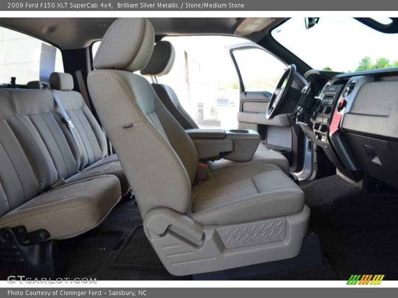 Brilliant Silver Metallic / Stone/Medium Stone 2009 Ford F150 XLT SuperCab 4x4