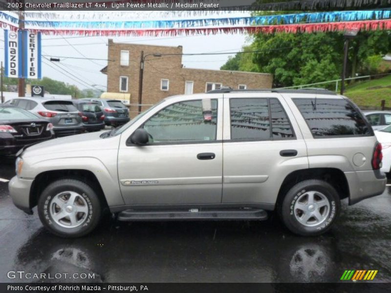 Light Pewter Metallic / Medium Pewter 2003 Chevrolet TrailBlazer LT 4x4