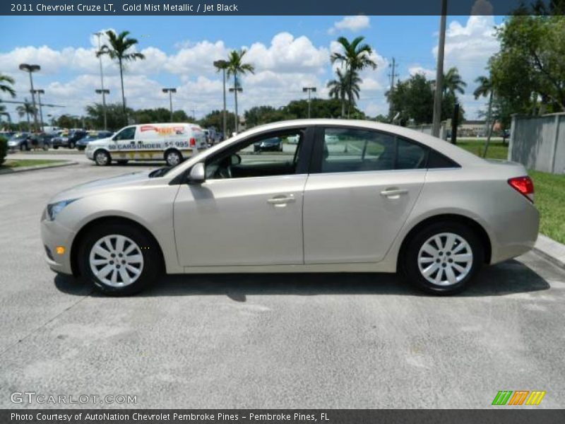 Gold Mist Metallic / Jet Black 2011 Chevrolet Cruze LT
