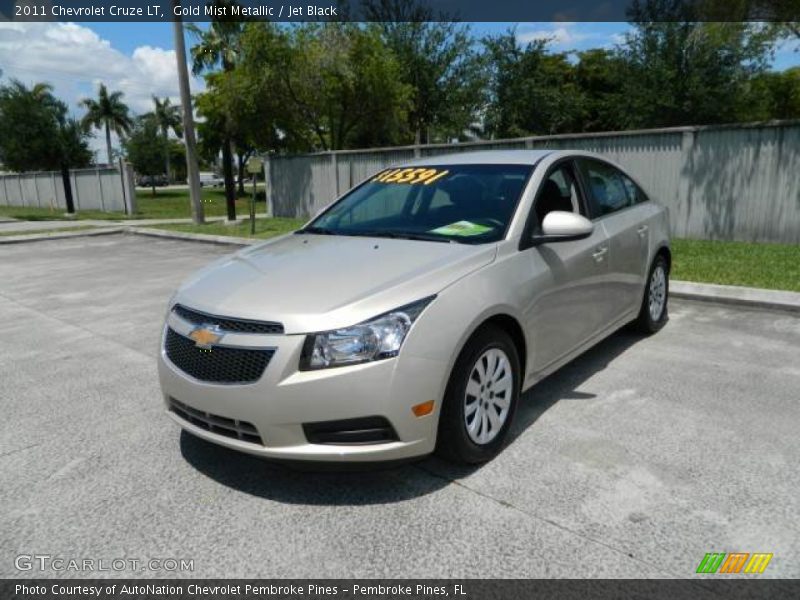 Gold Mist Metallic / Jet Black 2011 Chevrolet Cruze LT