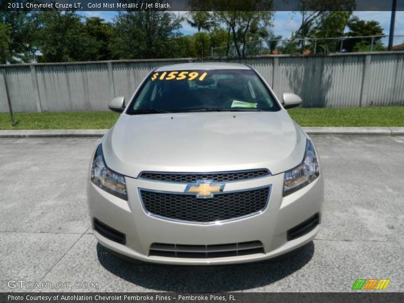 Gold Mist Metallic / Jet Black 2011 Chevrolet Cruze LT