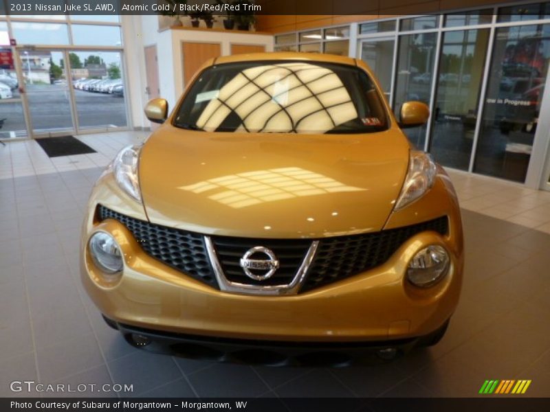 Atomic Gold / Black/Red/Red Trim 2013 Nissan Juke SL AWD