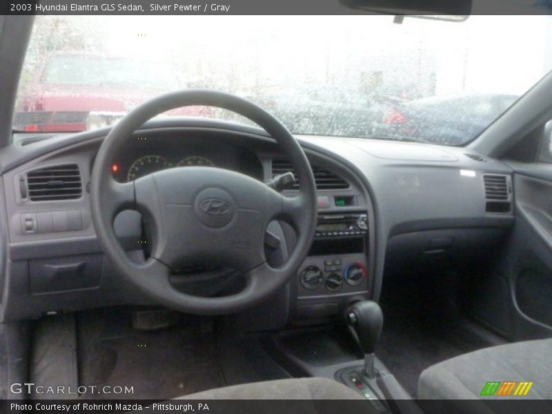 Silver Pewter / Gray 2003 Hyundai Elantra GLS Sedan