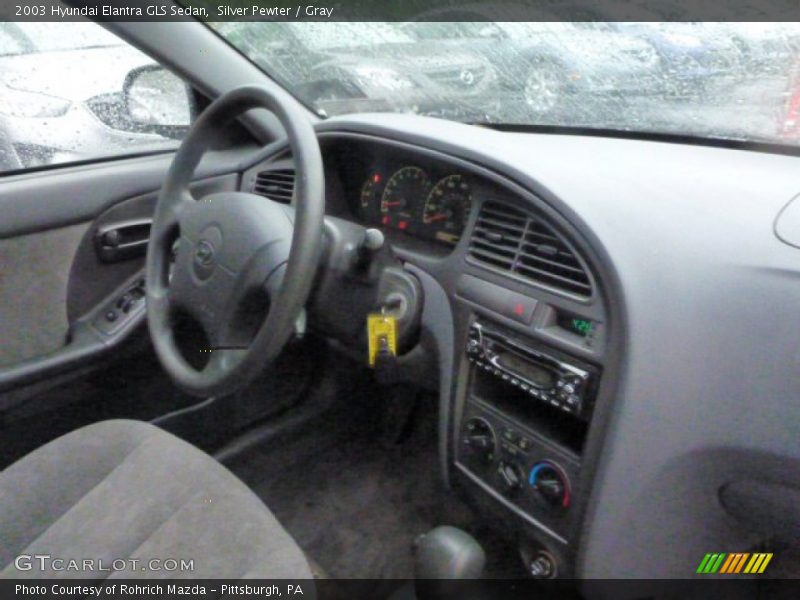Silver Pewter / Gray 2003 Hyundai Elantra GLS Sedan