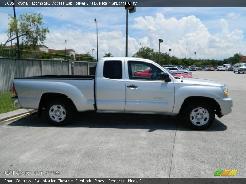 Silver Streak Mica / Graphite Gray 2009 Toyota Tacoma SR5 Access Cab