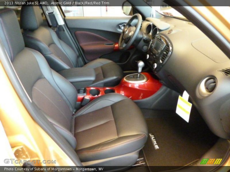 Atomic Gold / Black/Red/Red Trim 2013 Nissan Juke SL AWD
