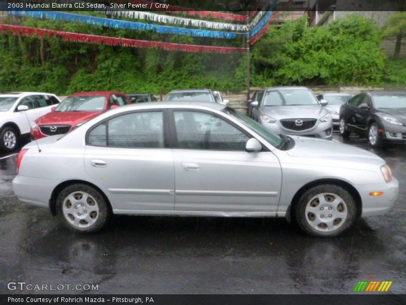 Silver Pewter / Gray 2003 Hyundai Elantra GLS Sedan