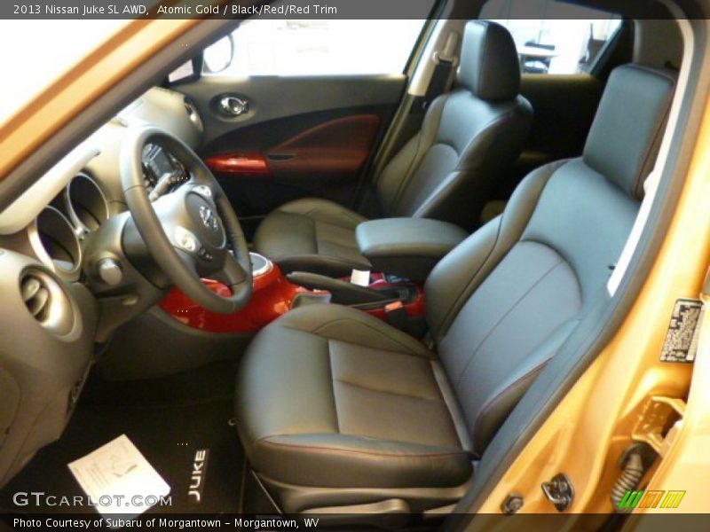 Atomic Gold / Black/Red/Red Trim 2013 Nissan Juke SL AWD