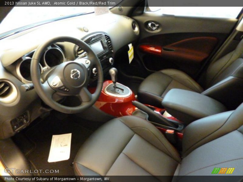 Atomic Gold / Black/Red/Red Trim 2013 Nissan Juke SL AWD