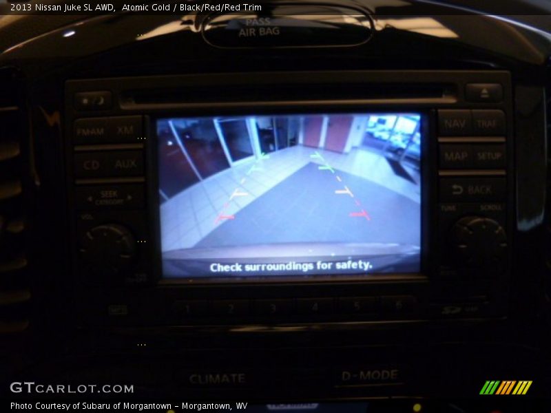 Atomic Gold / Black/Red/Red Trim 2013 Nissan Juke SL AWD