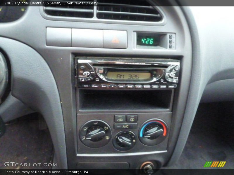 Silver Pewter / Gray 2003 Hyundai Elantra GLS Sedan