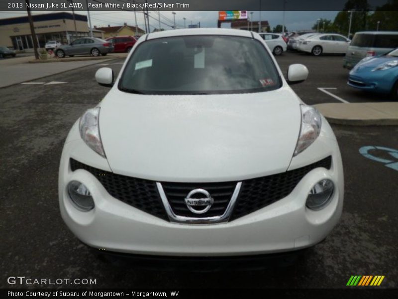 Pearl White / Black/Red/Silver Trim 2013 Nissan Juke SL AWD