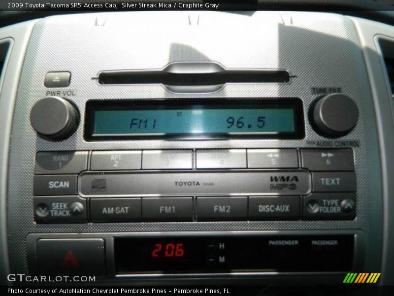 Silver Streak Mica / Graphite Gray 2009 Toyota Tacoma SR5 Access Cab