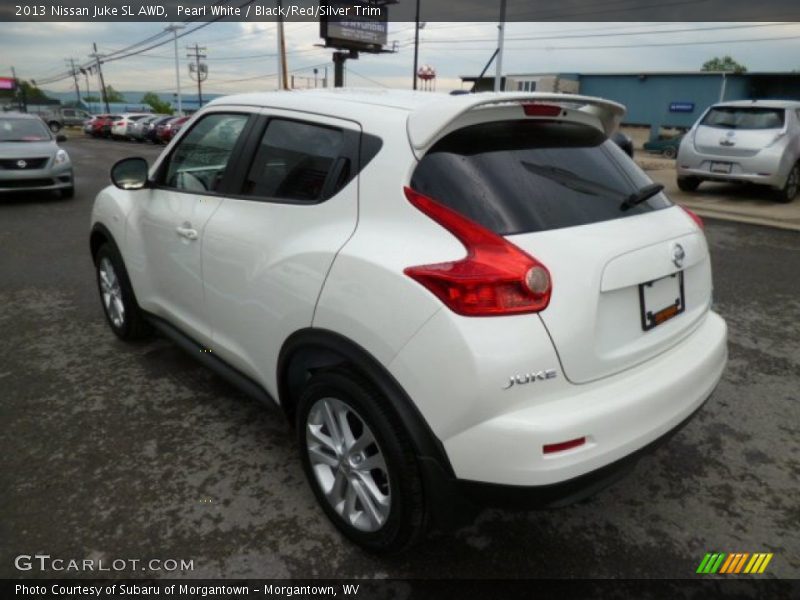 Pearl White / Black/Red/Silver Trim 2013 Nissan Juke SL AWD