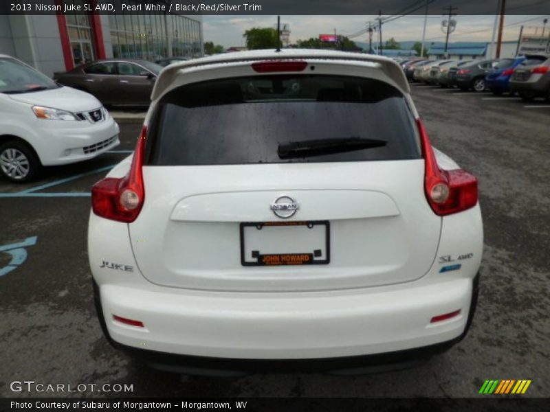 Pearl White / Black/Red/Silver Trim 2013 Nissan Juke SL AWD