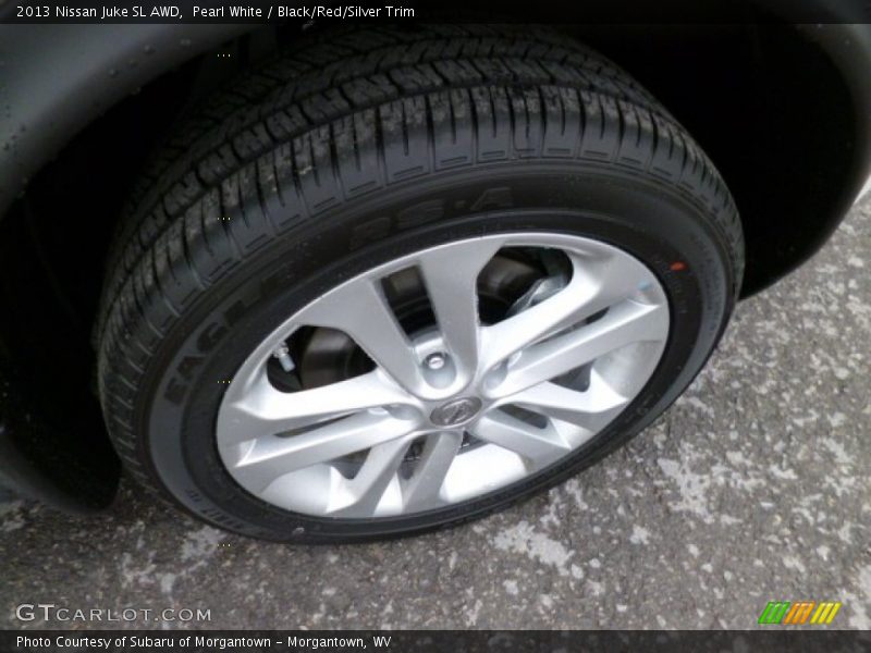 Pearl White / Black/Red/Silver Trim 2013 Nissan Juke SL AWD