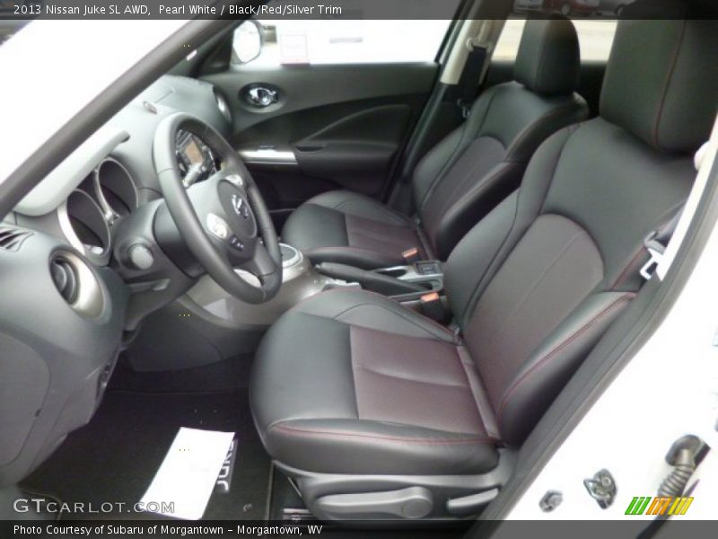Pearl White / Black/Red/Silver Trim 2013 Nissan Juke SL AWD