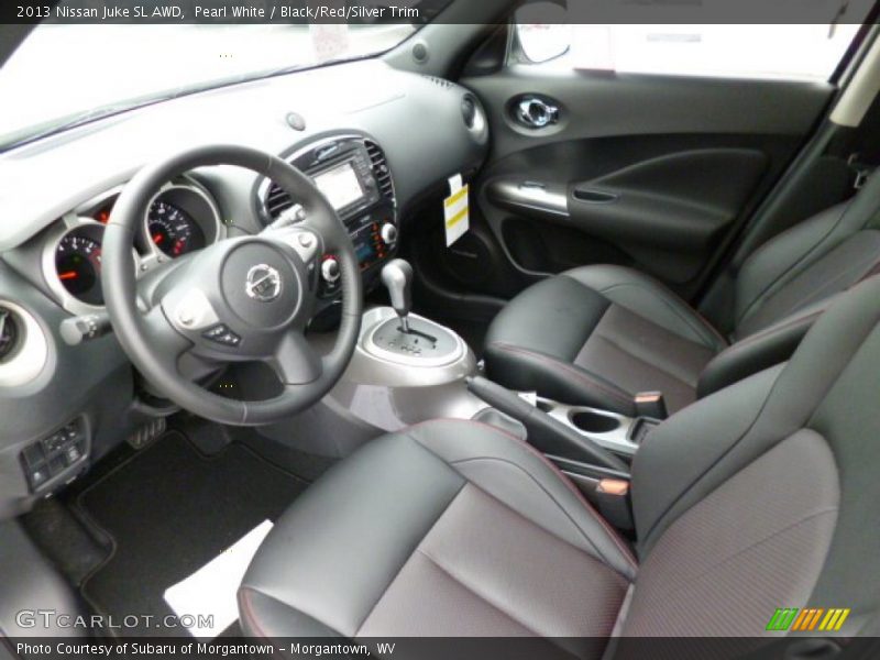 Pearl White / Black/Red/Silver Trim 2013 Nissan Juke SL AWD