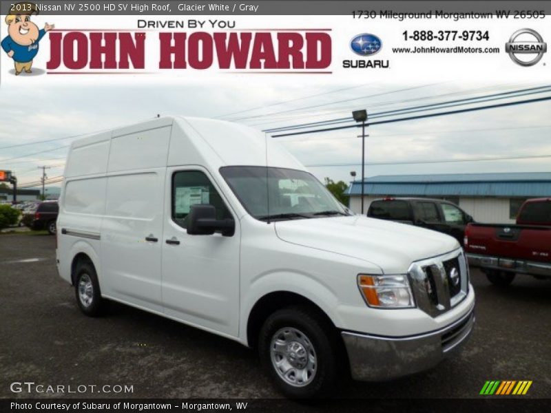 Glacier White / Gray 2013 Nissan NV 2500 HD SV High Roof