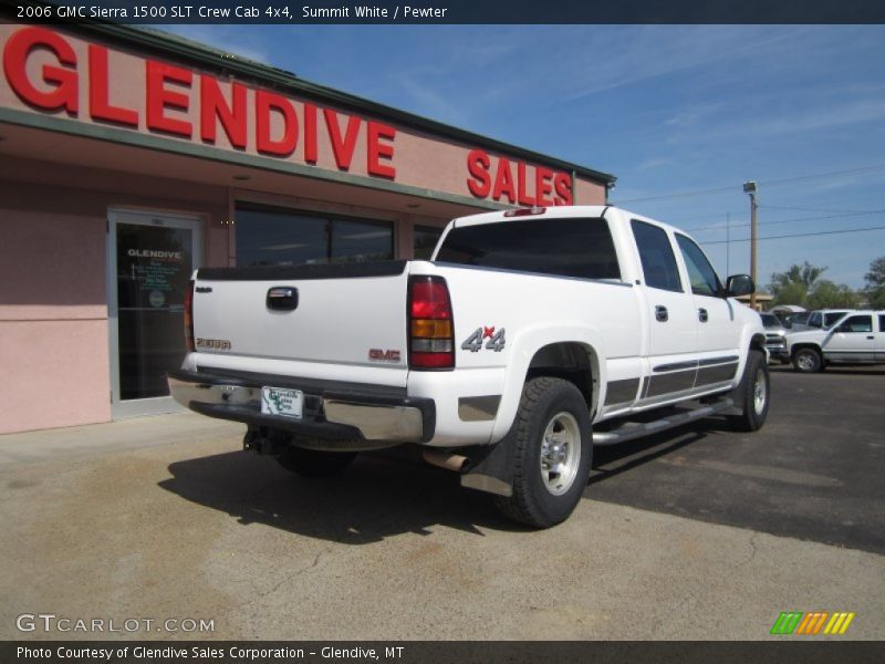 Summit White / Pewter 2006 GMC Sierra 1500 SLT Crew Cab 4x4