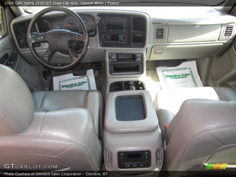 Summit White / Pewter 2006 GMC Sierra 1500 SLT Crew Cab 4x4
