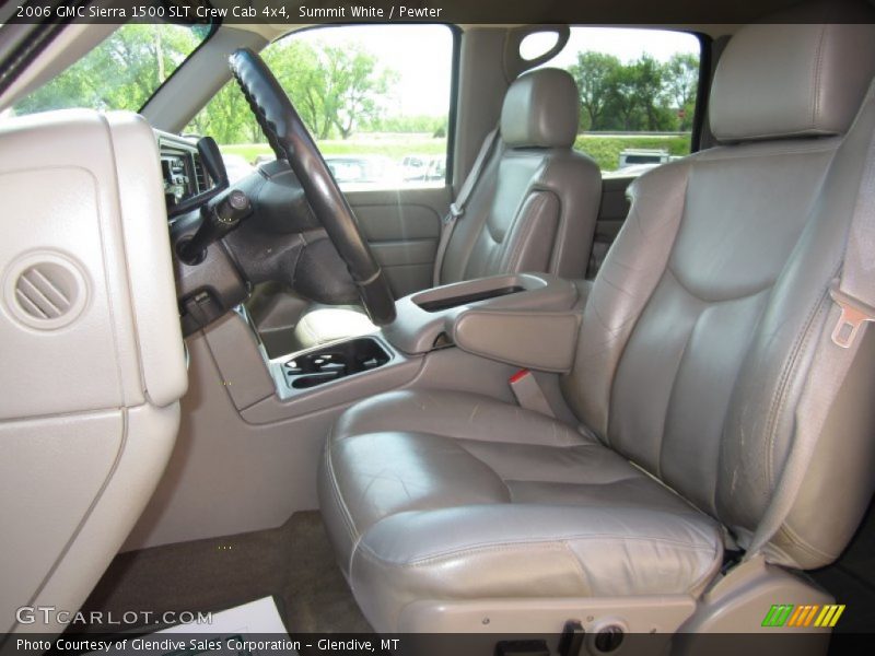 Summit White / Pewter 2006 GMC Sierra 1500 SLT Crew Cab 4x4