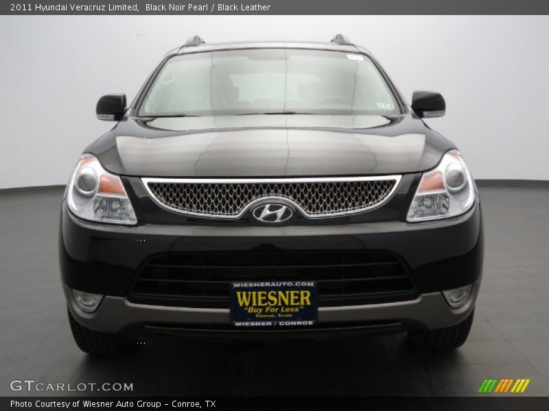 Black Noir Pearl / Black Leather 2011 Hyundai Veracruz Limited