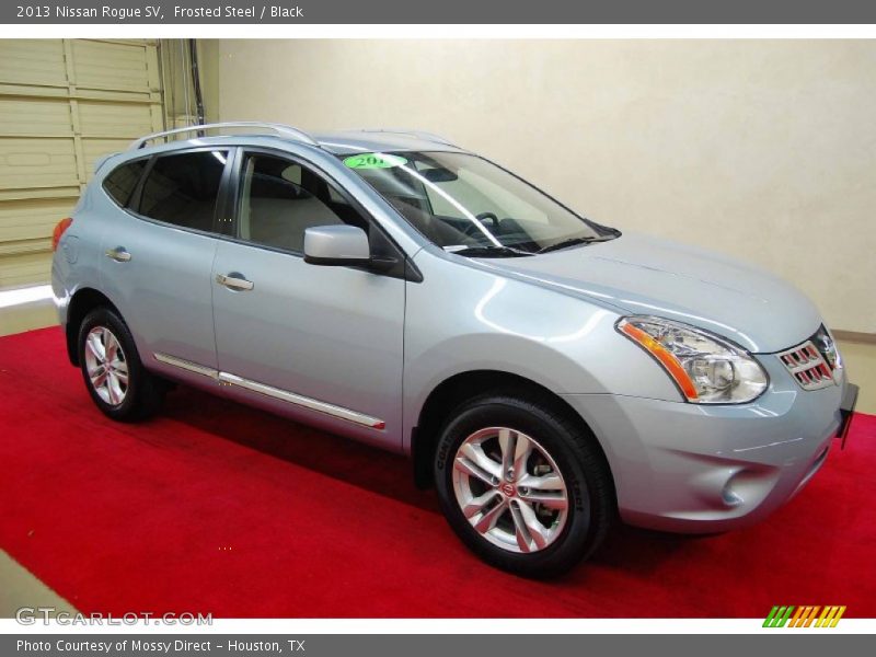 Frosted Steel / Black 2013 Nissan Rogue SV