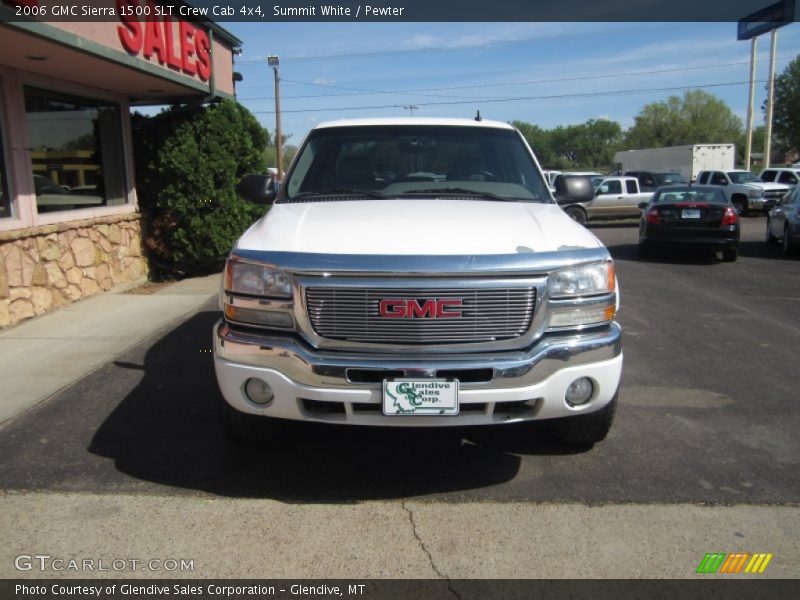 Summit White / Pewter 2006 GMC Sierra 1500 SLT Crew Cab 4x4
